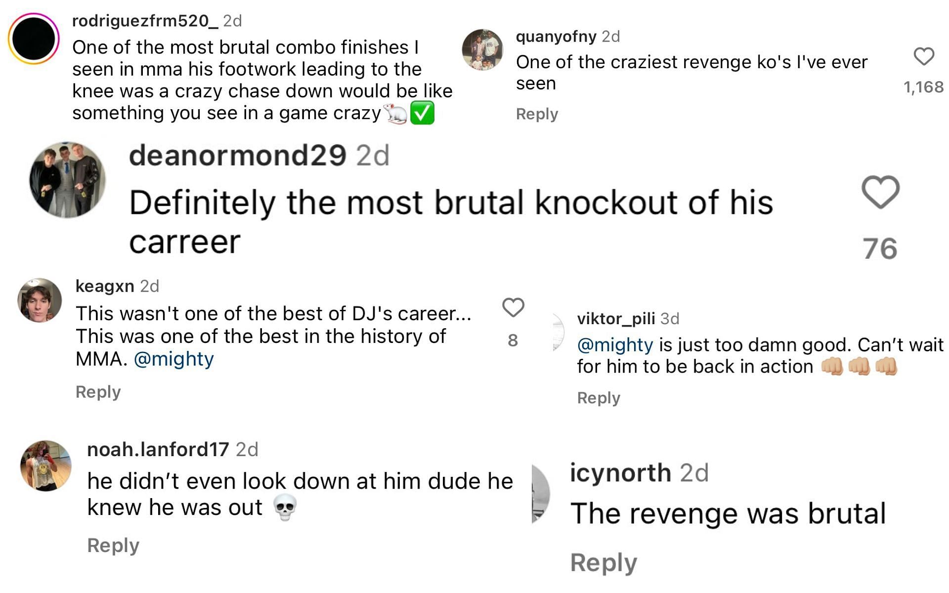 Instagram comments